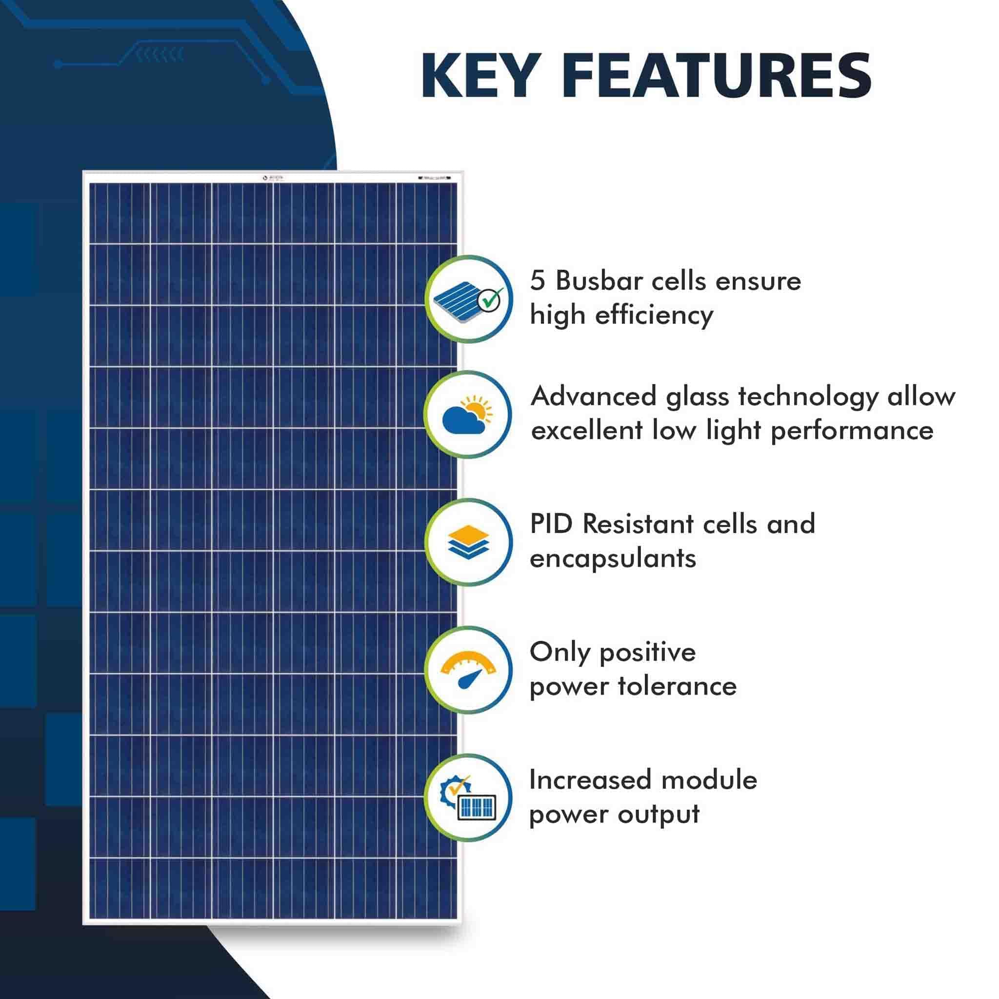 335 Watt Solar Panel Key Features 