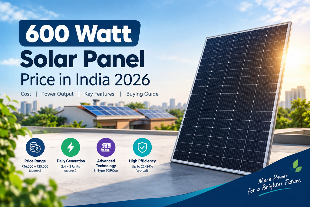 600 Watt Solar Panel Price in India 2026