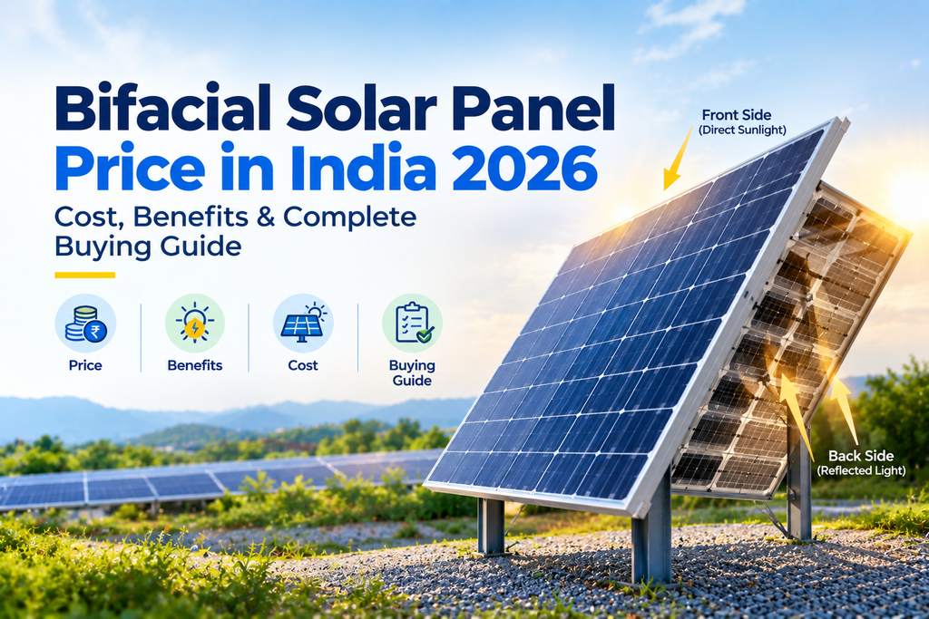 Bifacial Solar Panel Price in India 2026: Cost, Benefits & Complete Buying Guide