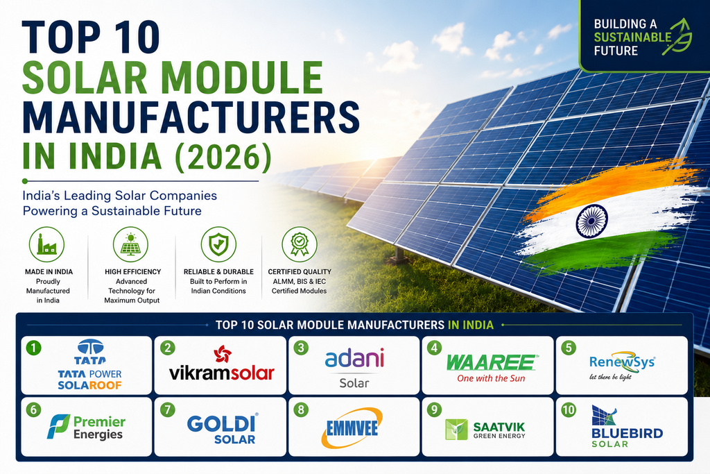 Top 10 Best Solar Module Manufacturers in India