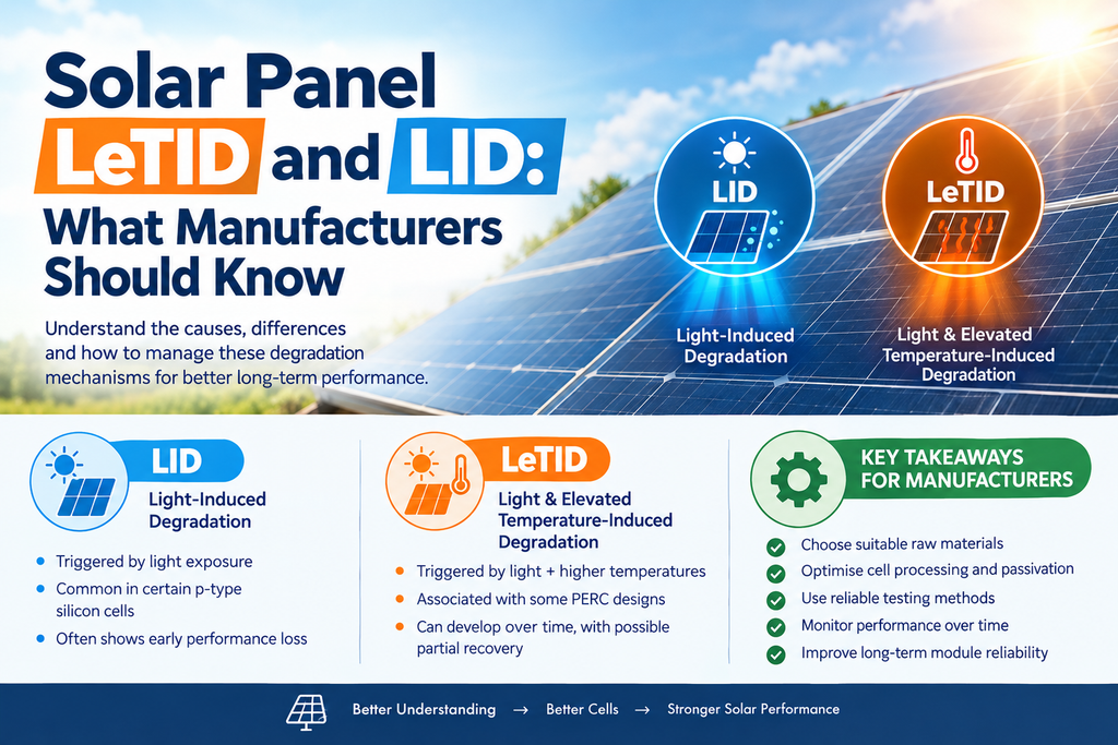 Solar Panel LeTID and LID: What Manufacturers Should Know