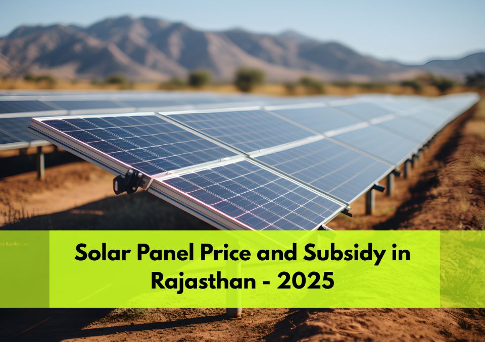 Solar Panel Price and Subsidy in Rajasthan 2025