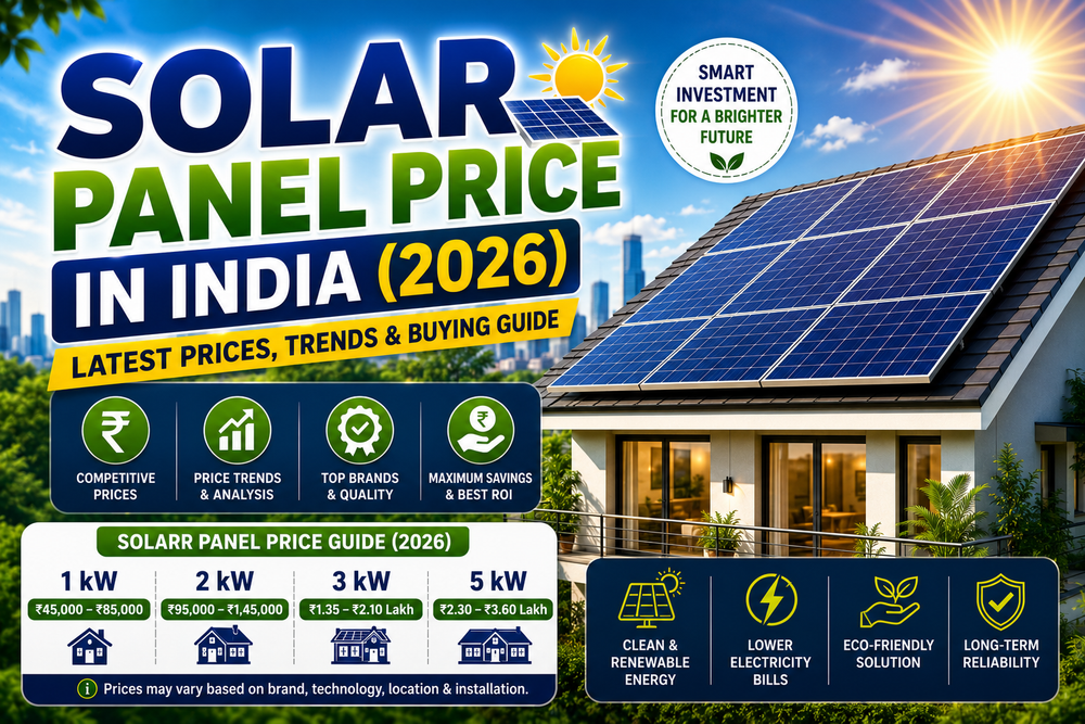 Solar Panel Price in India (2026): Latest PV Panel Prices & Solar ...