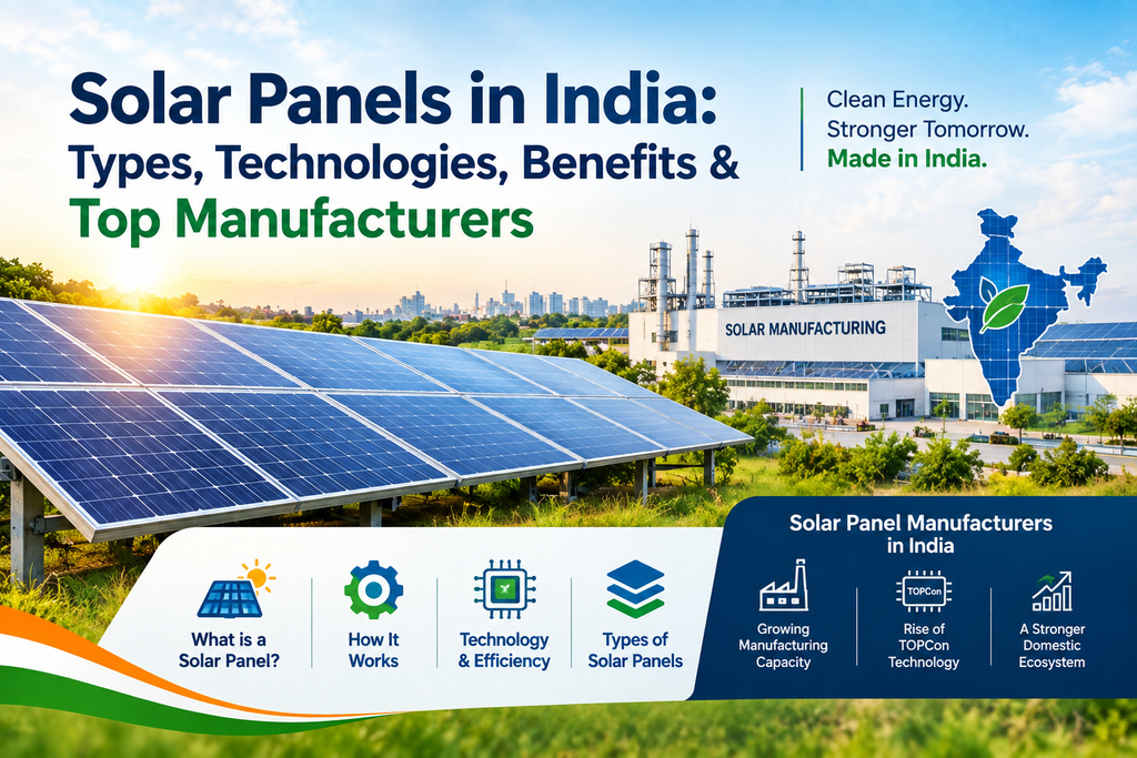 Solar Panel: Types, Technology & Solar Panel Manufacturers in India