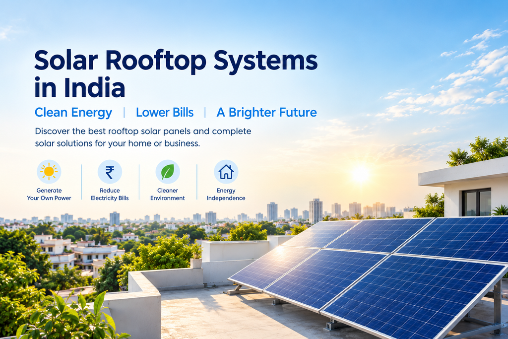 Solar Rooftop Systems in India: How to Choose the Best Rooftop Solar Panels