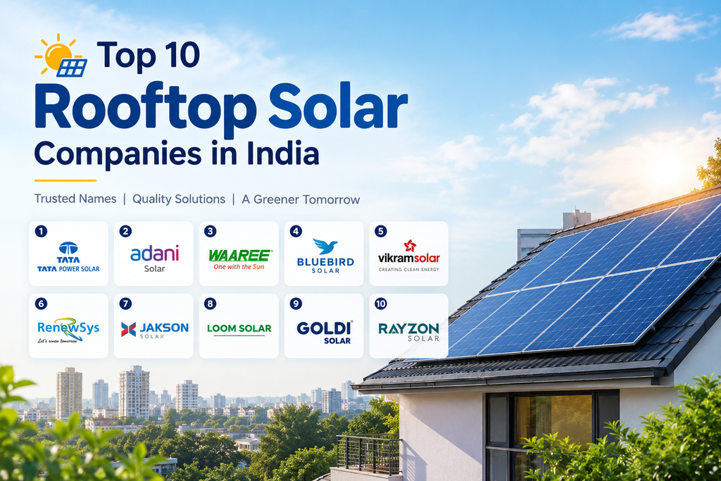 Top 10 Rooftop Solar Companies in India 2026