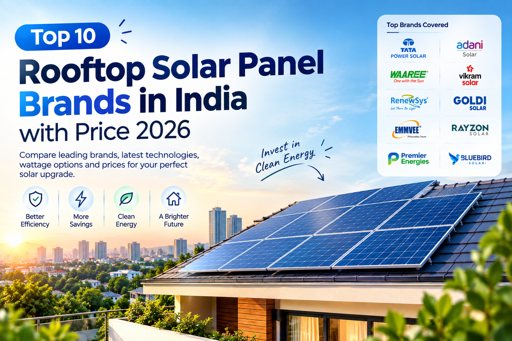 Top 10 Rooftop Solar Panel Brands in India with Price in 2026