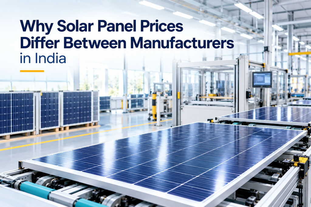 Why Solar Panel Prices Differ Between Manufacturers in India