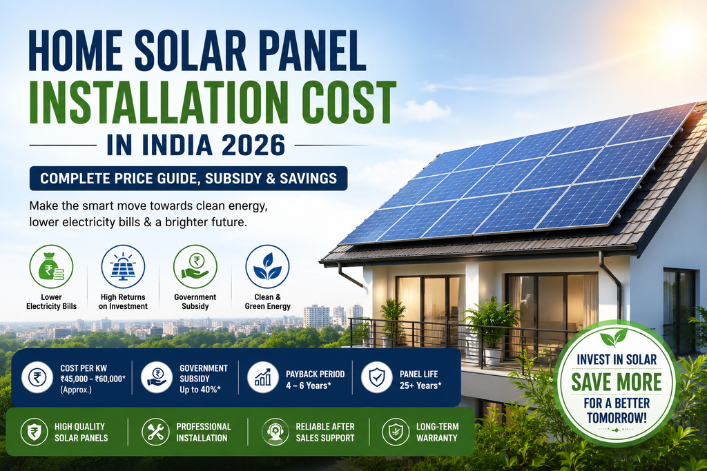 Solar Panel Installation Cost in India 2026: Complete Price Guide