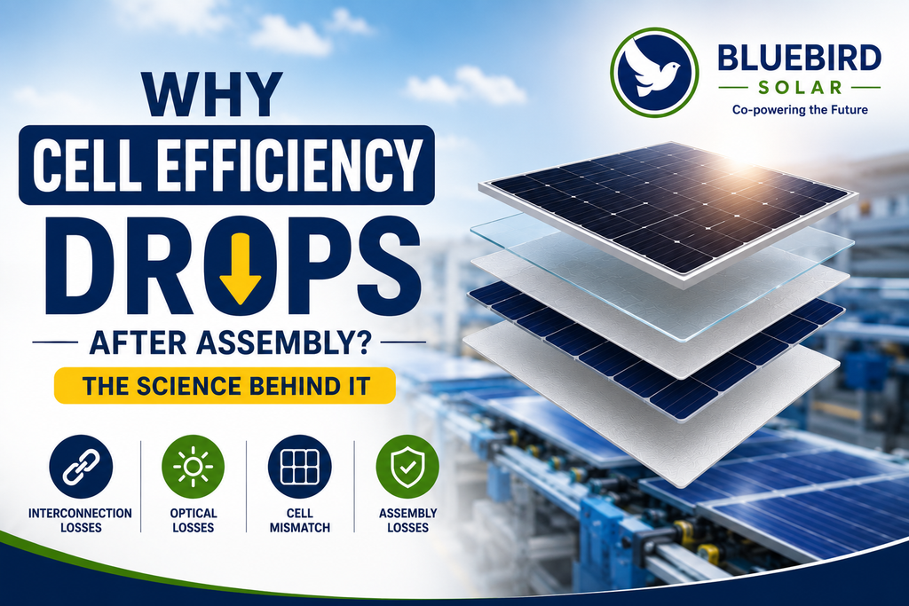 Why Cell Efficiency Drops After Solar Module Assembly: The Science Behind It