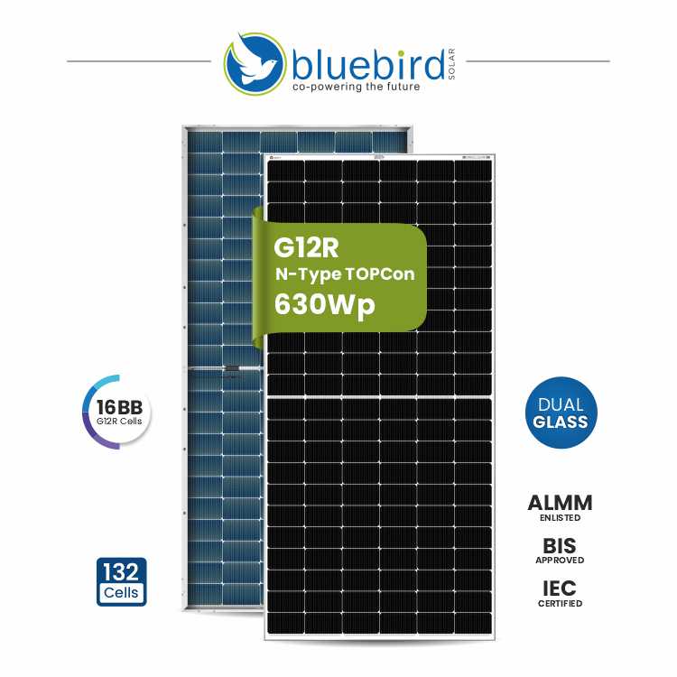 630Wp solar panel g12r