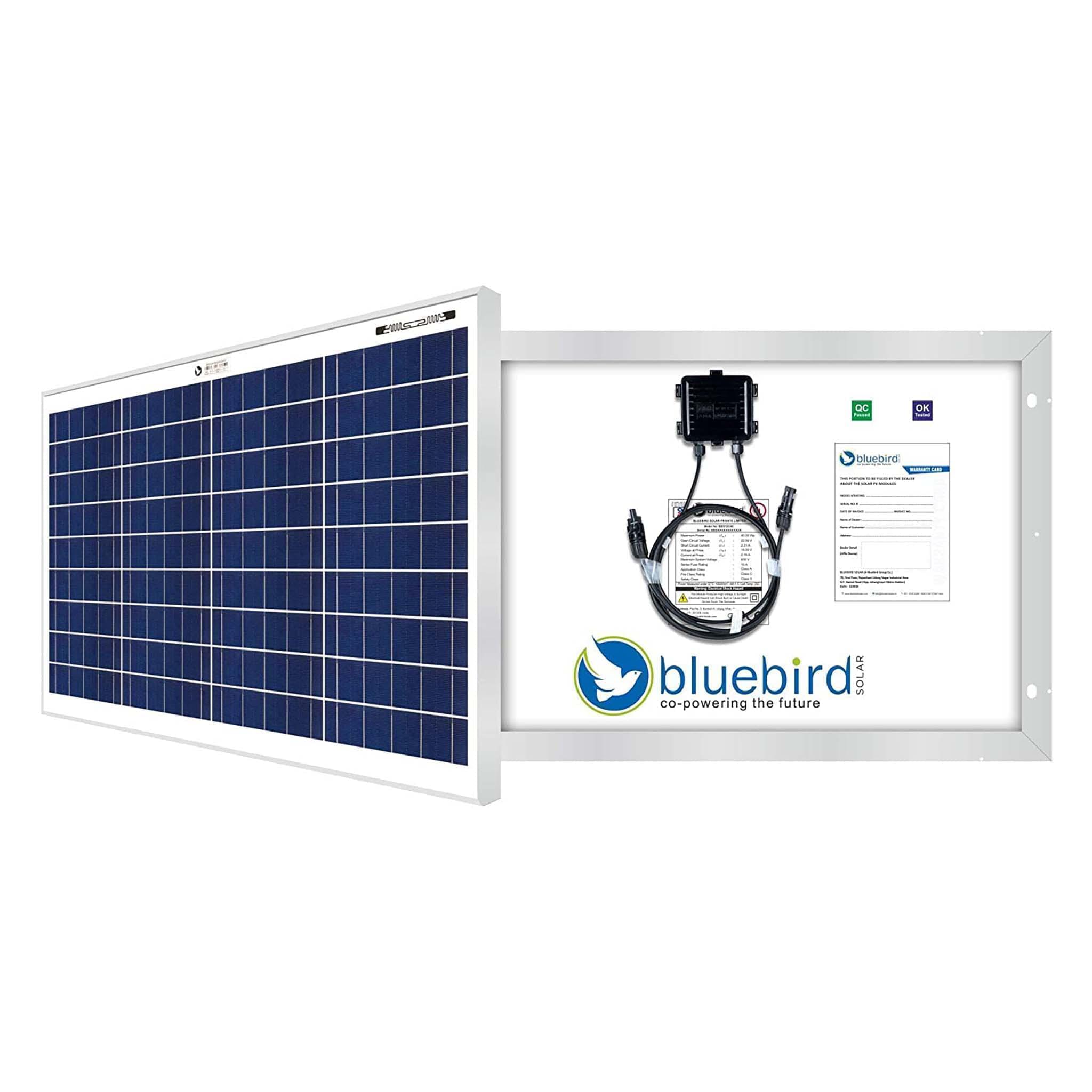Bluebird 40 Watt 12 Volt Polycrystalline Solar Panel