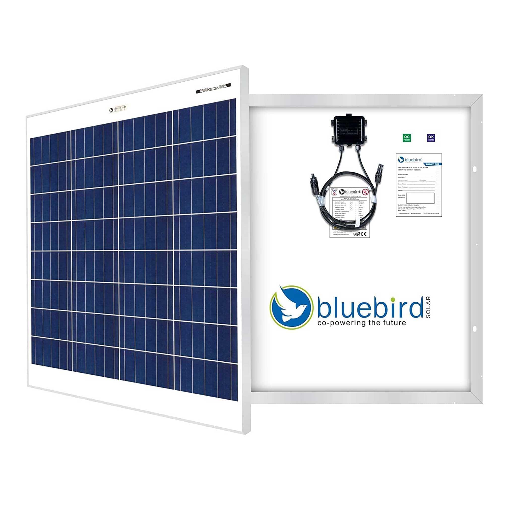 Bluebird 75 Watt 12 Volt Polycrystalline Solar Panel
