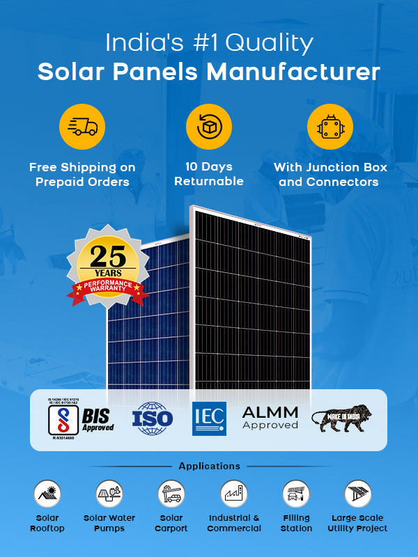 Buy 100 Watt Solar Panels Online at Best Price in India